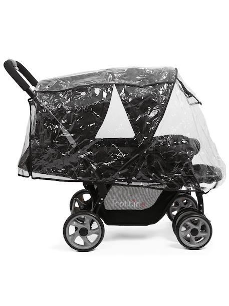 Poussette double avec habillage pluie twinbi Noir etoile 3 - vertbaudet enfant 