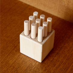Jouet-Tourillon - Jeu en bois - Encastrement