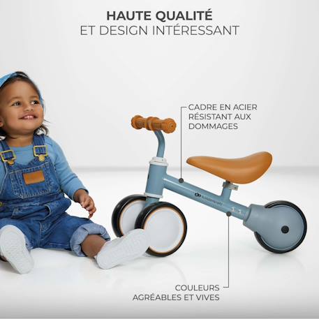 Draisienne pour enfants - vélo d'équilibre 18 mois à 3 ans Beige+Rose 12 - vertbaudet enfant 