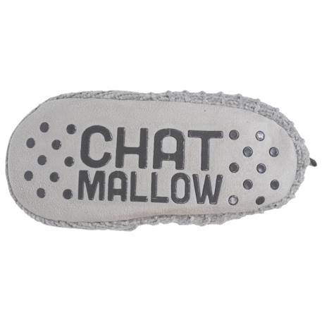 Chaussettes d'intérieur maille chenille - fourrées, antidérapantes Gris 4 - vertbaudet enfant 