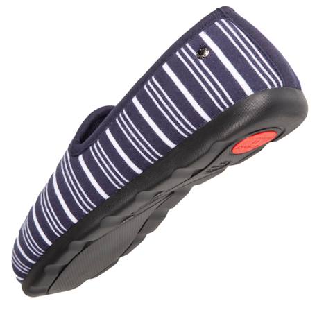 Chaussons charentaises très confortables, en jersey bio Rayure marinière+Rayuresbleues 5 - vertbaudet enfant 