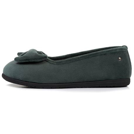 Chaussons ballerines souples, ultra confortables et légers, confort technologie everywear Bleu canardfleurs+Bleu marine+Grisirisé+Rayuresbleues+Sauge+Sauge noeud irisé 27 - vertbaudet enfant 