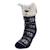 Chaussettes d'intérieur en maille, doublé sherpa, antidérapante Jacquard marine 1 - vertbaudet enfant 
