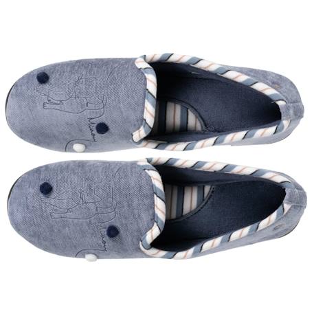 Chaussons charentaises souples, ultra confortables et légers, confort technologie everywear Beigechiné+Bleu+Bleu denim+Gris+Gris chiné+Grisirisé 15 - vertbaudet enfant 