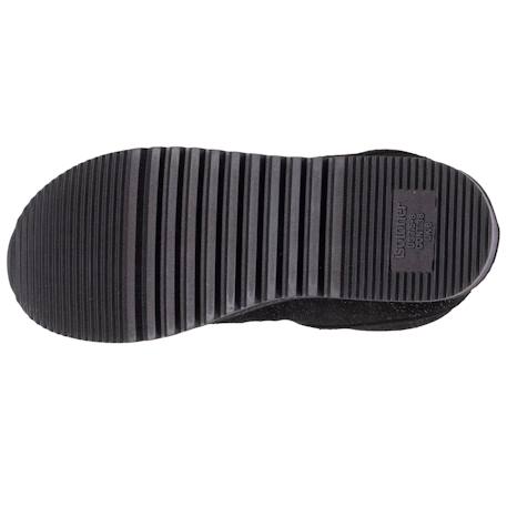 Chaussons bottillons dessus cuir, semelle confort Gris+Noir nacré 10 - vertbaudet enfant 