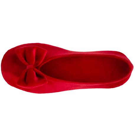 Chaussons ballerines ultra confortables, semelle en cuir, détail grand nœud Aubergine+Bleu canard+Bleu canardfleurs+Girafe+Gris chiné clair+Ivoire+Rayure marinière+Rayuresbleues+Rouge+Sauge+Vert d'eau 50 - vertbaudet enfant 