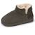 Chaussons bottillons dessus en cuir, semelle plateforme Camel+Kaki 7 - vertbaudet enfant 