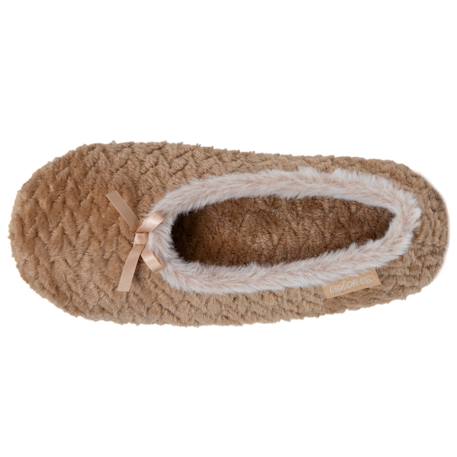 Chaussons ballerines micro éponge, semelle antidérapante Camel 2 - vertbaudet enfant 