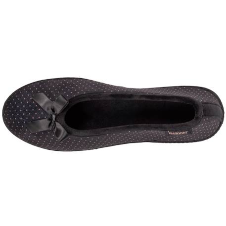 Chaussons ballerines ultra doux, ultra confort talon de 3,8 cm Pois 2 - vertbaudet enfant 