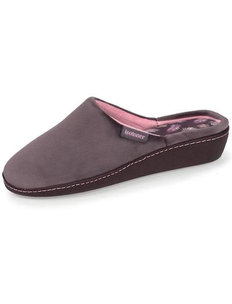 Chaussons mules ultra doux, ultra confort talon de 4 cm Gris foncé 6 - vertbaudet enfant 