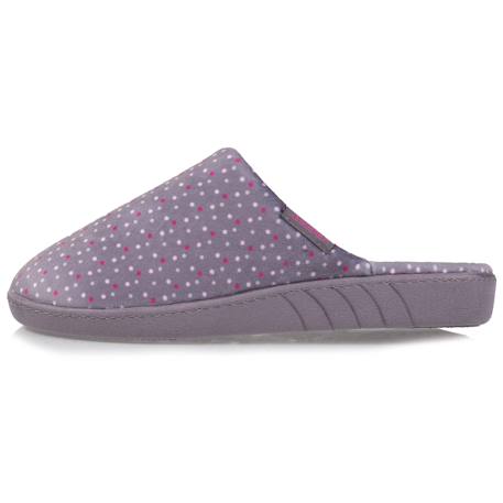 Chaussons mules ultra confortables, semelle à mémoire de forme et soutient de la voûte plantaire Pois 3 - vertbaudet enfant 