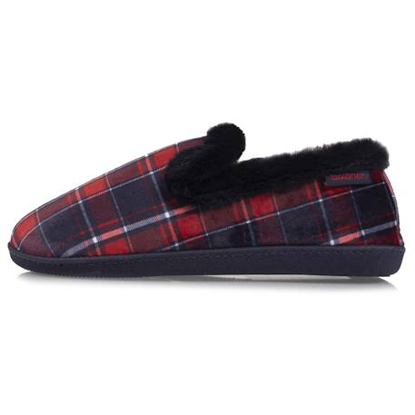 Chaussons charentaises détails fausse fourrure Tartan 3 - vertbaudet enfant 