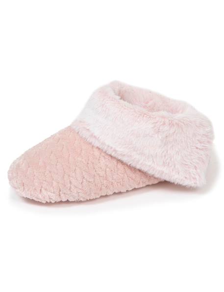 Chaussons bottillons micro éponge, semelle antidérapante Rose 6 - vertbaudet enfant 