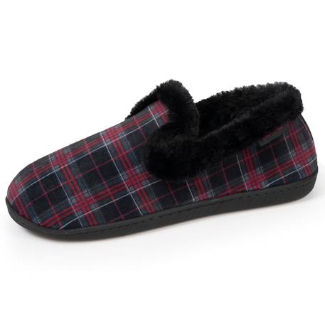 Chaussons charentaises semelle ergonomique confort, chauds Camel+Noir+Tartan 13 - vertbaudet enfant 