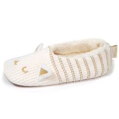 Vêtements de grossesse-Chaussettes d'intérieur maille chenille - fourrées, antidérapantes