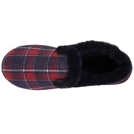 Chaussons charentaises détails fausse fourrure Tartan 2 - vertbaudet enfant 