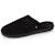 Chaussons mules ultra confortables et légères, en coton biologique et semelle à mémoire de forme Noir+Taupe 1 - vertbaudet enfant 