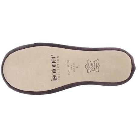 Chaussons ballerines brodée pois Gris foncé 4 - vertbaudet enfant 