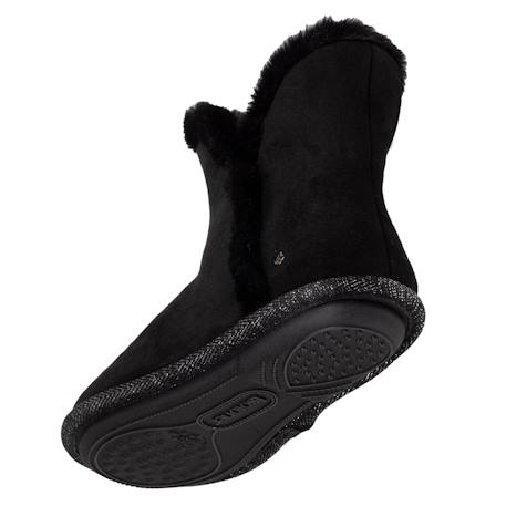 Chaussons bottillons ultra confortables et chauds, interieur et bordure en fausse fourrure Camel+Gris+Noir 17 - vertbaudet enfant 