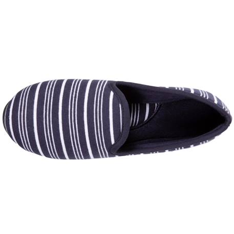 Chaussons charentaises très confortables, en jersey bio Rayure marinière+Rayuresbleues 2 - vertbaudet enfant 