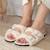 Chaussons mules ouvertes amorti talon, confort à la marche Ivoire+Léopard 2 - vertbaudet enfant 