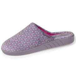 -Chaussons mules ultra confortables, semelle à mémoire de forme et soutient de la voûte plantaire