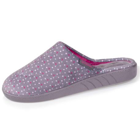 Chaussons mules ultra confortables, semelle à mémoire de forme et soutient de la voûte plantaire Pois 1 - vertbaudet enfant 