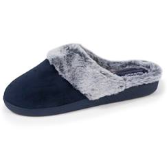 Vêtements de grossesse-Chaussons mules semelle ergonomique confort, velours