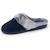 Chaussons mules semelle ergonomique confort, velours Marine+Noir+Rayures 1 - vertbaudet enfant 