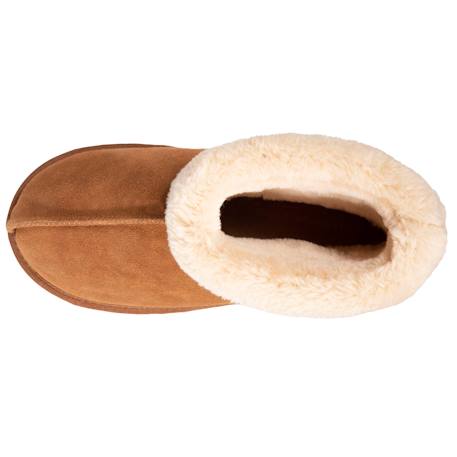 Chaussons bottillons ultra confortables et très chauds, fourrés fausse fourrure Camel 2 - vertbaudet enfant 