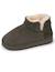 Chaussons bottillons dessus en cuir, semelle plateforme Camel+Kaki 12 - vertbaudet enfant 