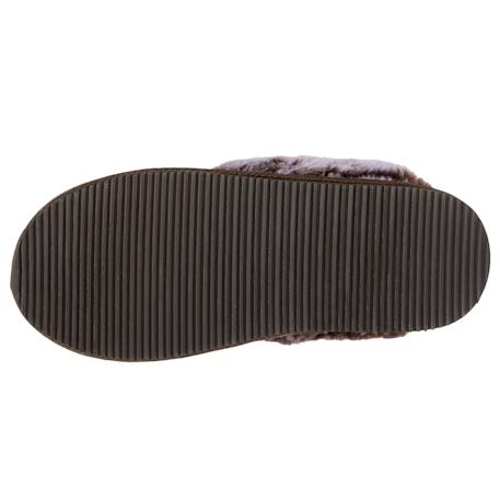 Chaussons mules cuir fourré chaud Beige+Camel+Kaki 17 - vertbaudet enfant 