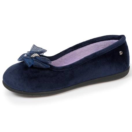Chaussons ballerines souples, ultra confortables et légers, confort technologie everywear Bleu canardfleurs+Bleu marine+Grisirisé+Rayuresbleues+Sauge+Sauge noeud irisé 7 - vertbaudet enfant 