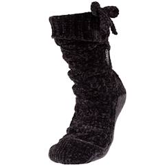 Vêtements de grossesse-Chaussettes d'intérieur en maille chenille torsadée - fourrées