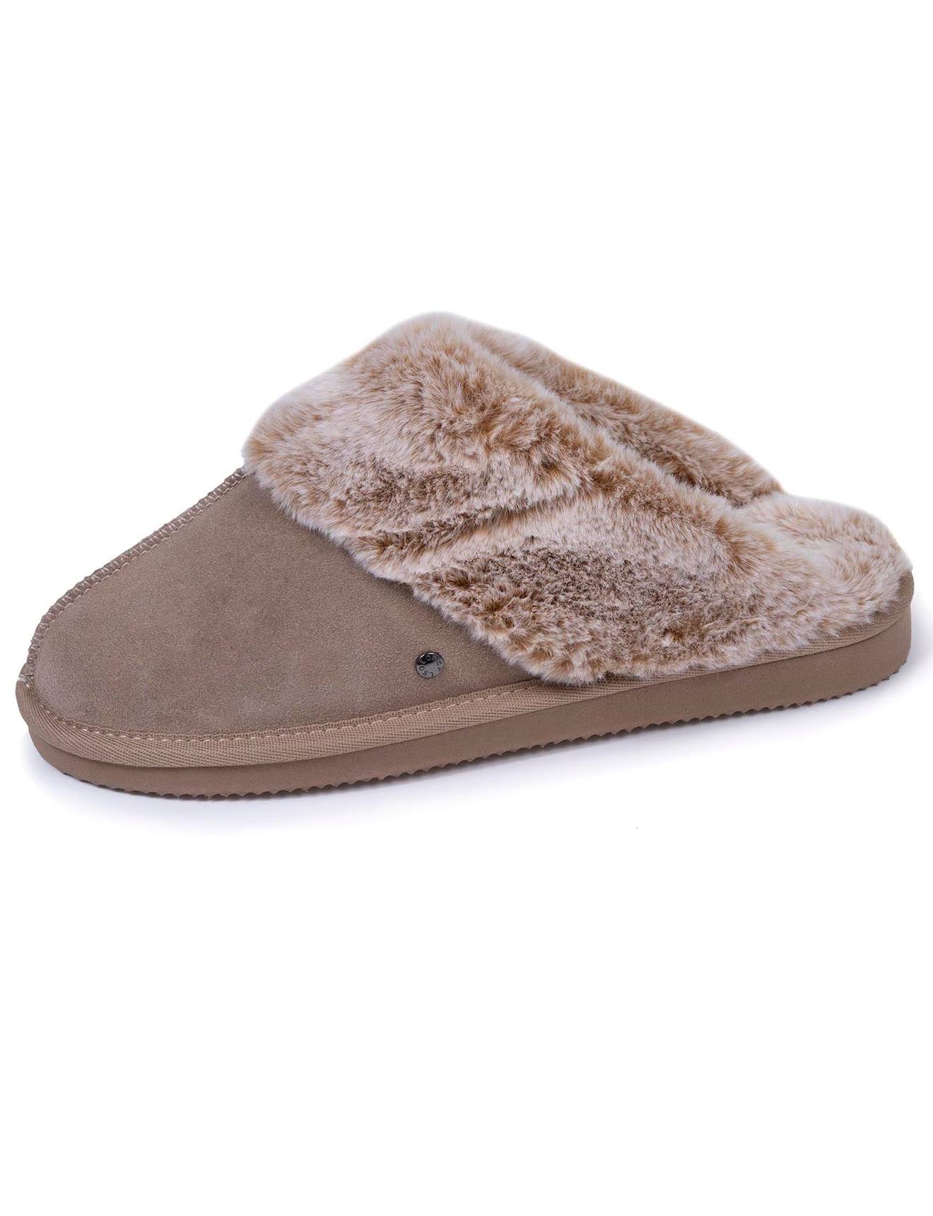 Isotoner - Mules Femme En Velours Ultra Doux Avec Semelle Plateforme 3,7 Cm - Taille 37 - 9
