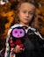 Peluche - peluche cutydoos halloween vampire draco noir, violet et rouge bordeaux – 13 cm Noir 3 - vertbaudet enfant 