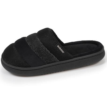 Chaussons mules semelle bloup extra confort Beige+Marine lurex+Noir 13 - vertbaudet enfant 