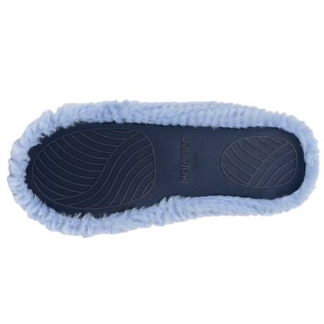 Chaussons ballerines imitation fourrure, semelle antidérapante Bleu 5 - vertbaudet enfant 
