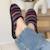 Chaussons mules semelle ergonomique confort, velours Marine+Noir+Rayures 14 - vertbaudet enfant 