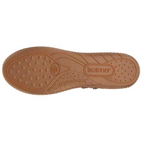 Chaussons ballerines semelle ergonomique confortables, semelle à mémoire de forme Camel+Noir+Rayures 5 - vertbaudet enfant 