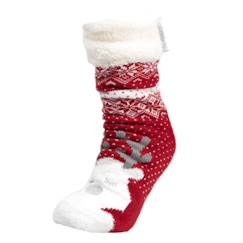 Vêtements de grossesse-Chaussettes d'intérieur en maille, doublé sherpa, antidérapante