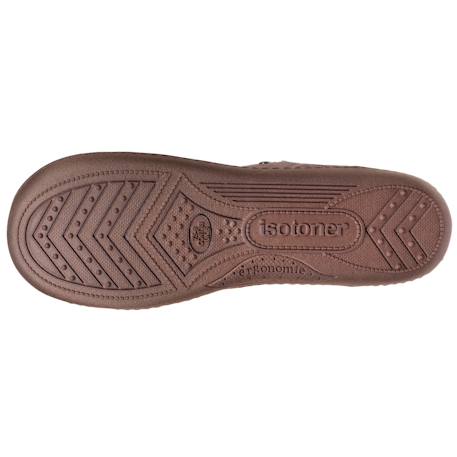 Chaussons mules ultra confortables et légères, en coton biologique et semelle à mémoire de forme Noir+Taupe 10 - vertbaudet enfant 