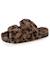Chaussons mules ouvertes amorti talon, confort à la marche Ivoire+Léopard 12 - vertbaudet enfant 