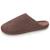 Chaussons mules ultra confortables et légères, en coton biologique et semelle à mémoire de forme Noir+Taupe 7 - vertbaudet enfant 