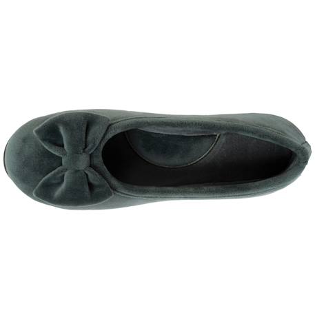 Chaussons ballerines souples, ultra confortables et légers, confort technologie everywear Bleu canardfleurs+Bleu marine+Grisirisé+Rayuresbleues+Sauge+Sauge noeud irisé 26 - vertbaudet enfant 
