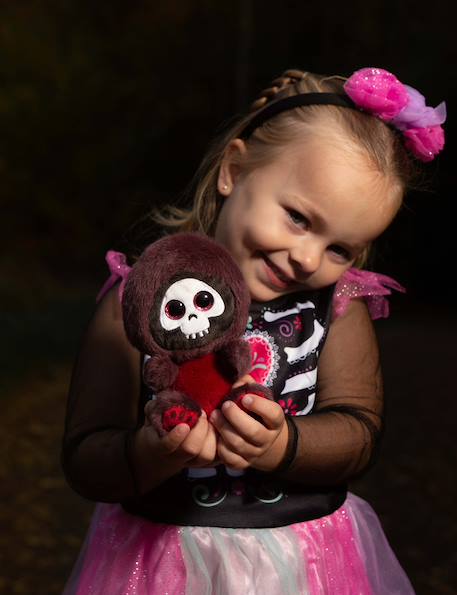 Peluche squelette skully – 13 cm Violet 4 - vertbaudet enfant 