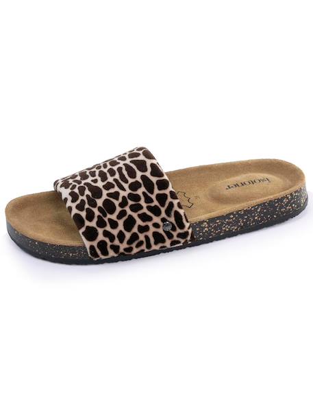 Chaussons mules ouvertes semelle extra souple Girafe 6 - vertbaudet enfant 