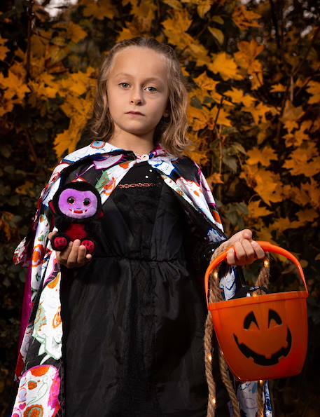 Peluche - peluche cutydoos halloween vampire draco noir, violet et rouge bordeaux – 13 cm Noir 5 - vertbaudet enfant 