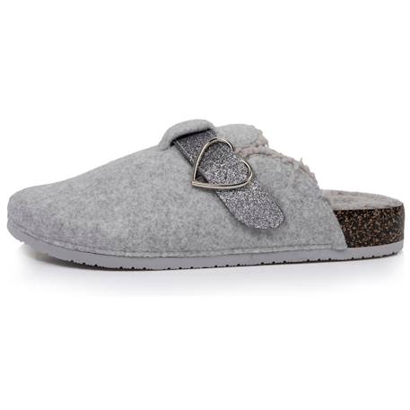 Chaussons sabots semelle anatomique confort Gris chiné+Noir 4 - vertbaudet enfant 