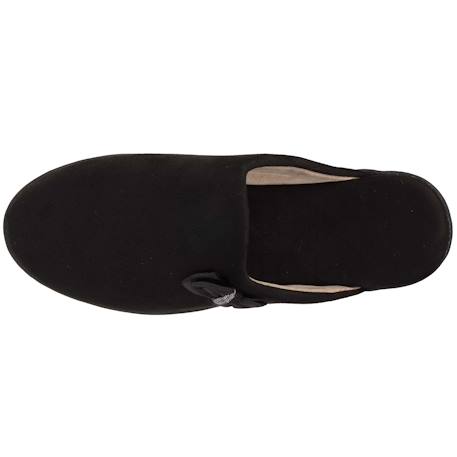 Chaussons mules petit talon de 4,5 cm Noir+Taupe 2 - vertbaudet enfant 